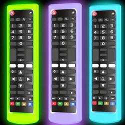 Luminous Silicone Remote Control Cover for LG AKB Series, Non‑Slip Protective Case for TV & Recorder