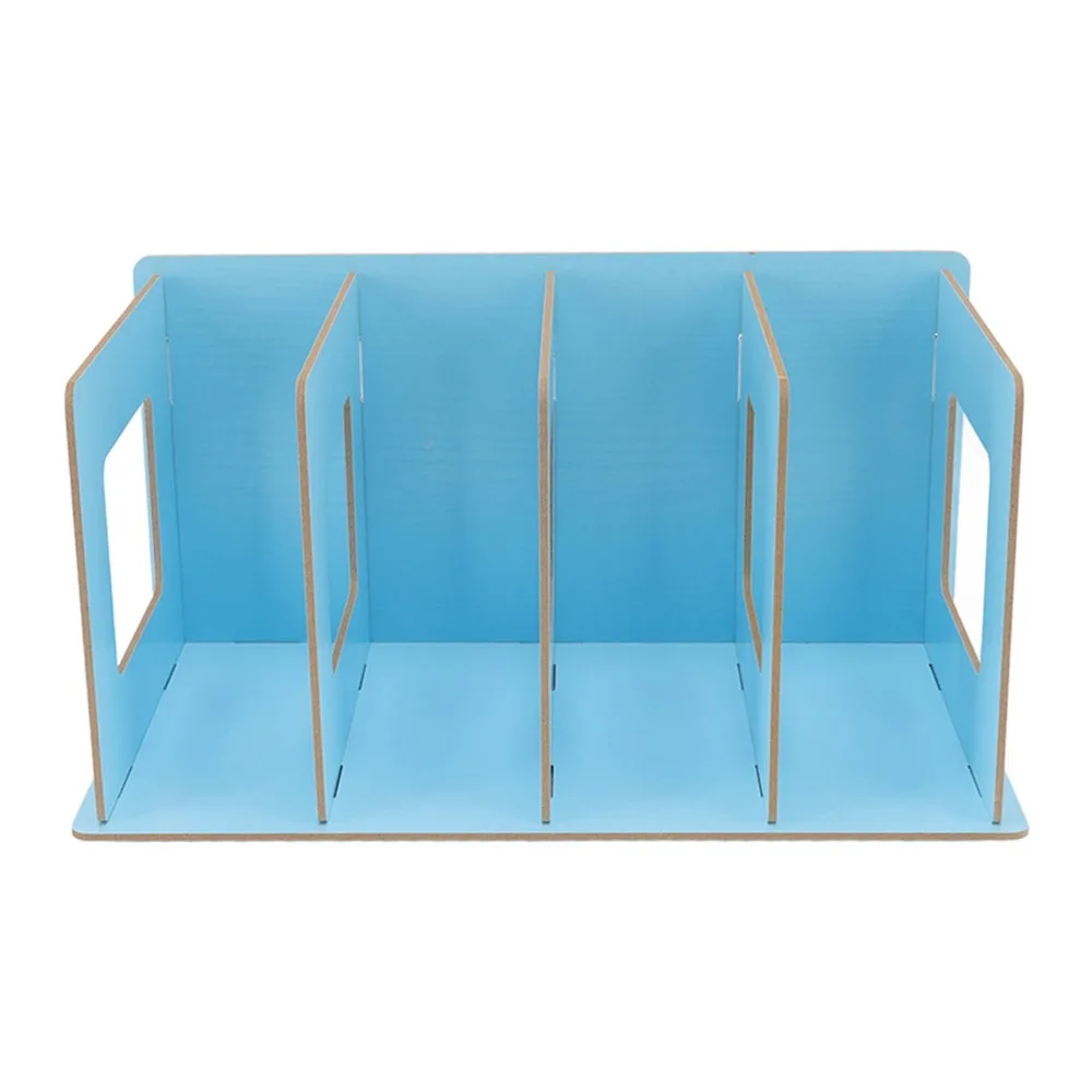 Density Board Desk Book Rack Sturdy Multifunctional DIY Desktop Book Holder Easy Access Space Saving Wooden Desktop Bookshelf