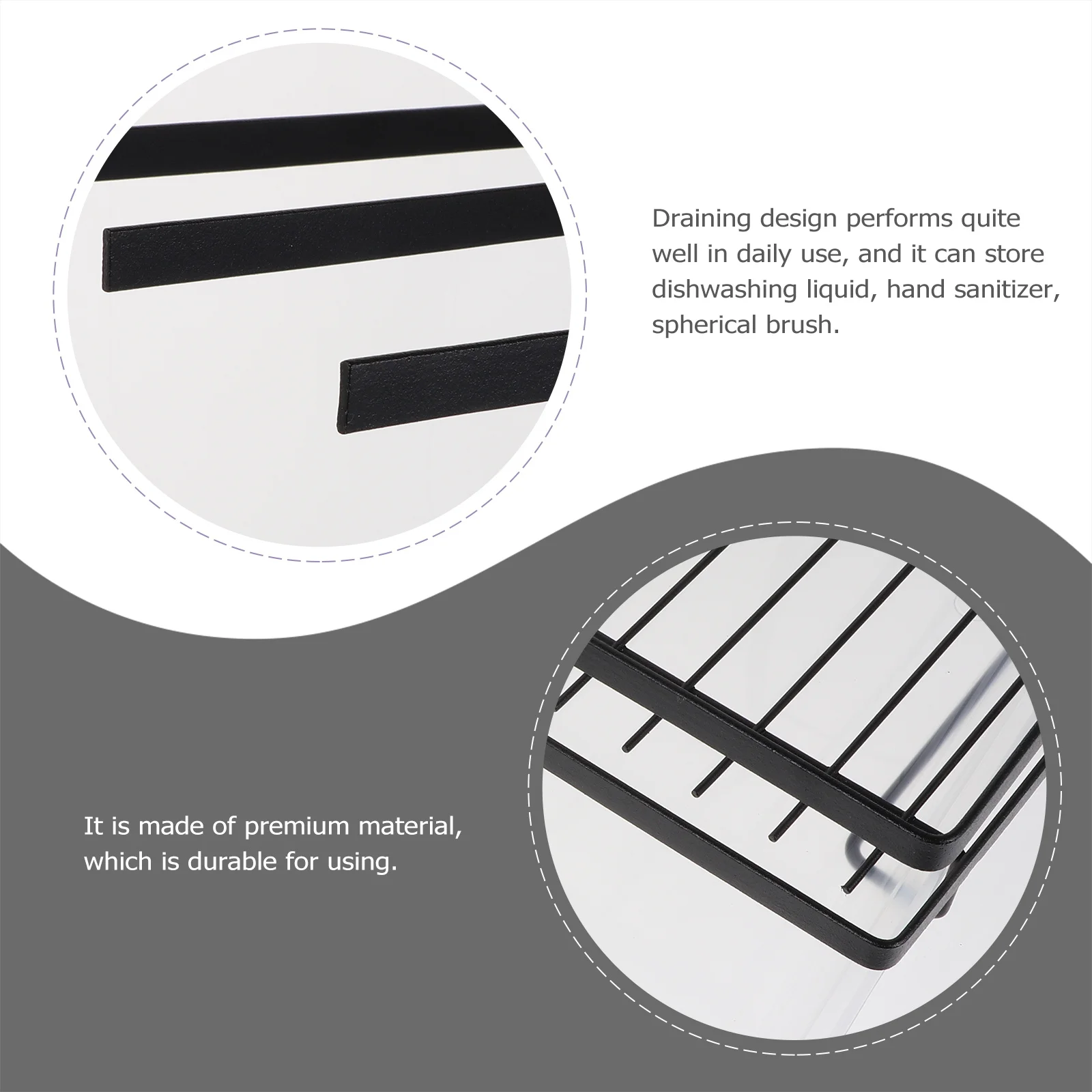 

Wall-Mounted No-Drill Storage Rack Kitchen Seasoning Organizer Premium -Saving Design Easy Assembly Modern Shelf For