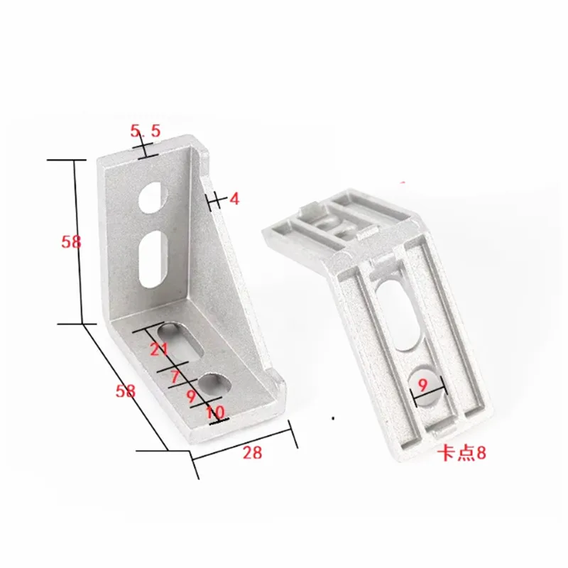 5/10Pcs pieCorner Fitting Angle 30x60 Decorative Corner Clamps Accessories L Plugs Attach Connection For 3030 Aluminium Profile