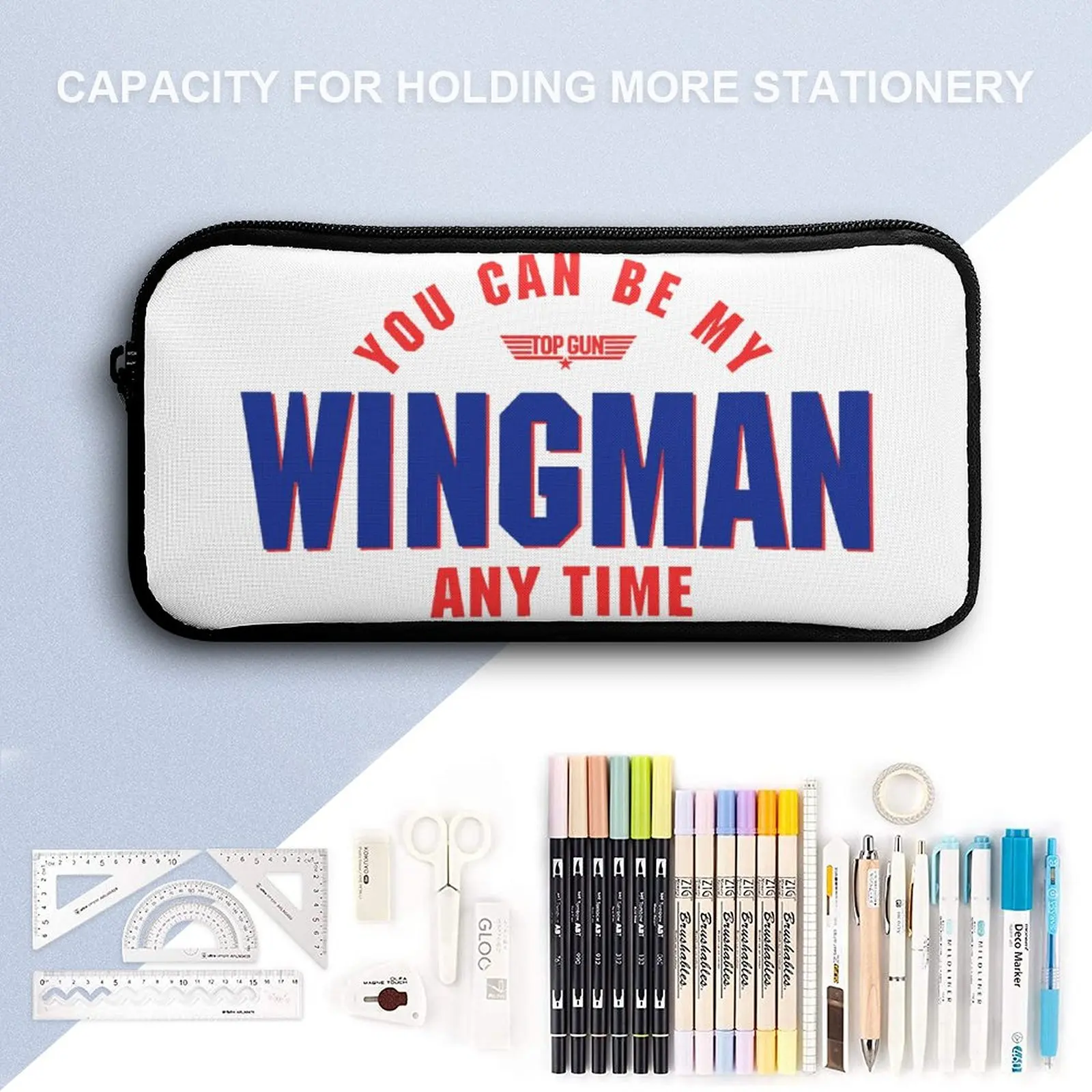 Top Gun You Can Be My Wingman Any Time 3 in 1 Set 17 pollici zaino Lunch Bag Pen Bag scuole vendita calda zaino duraturo accogliente