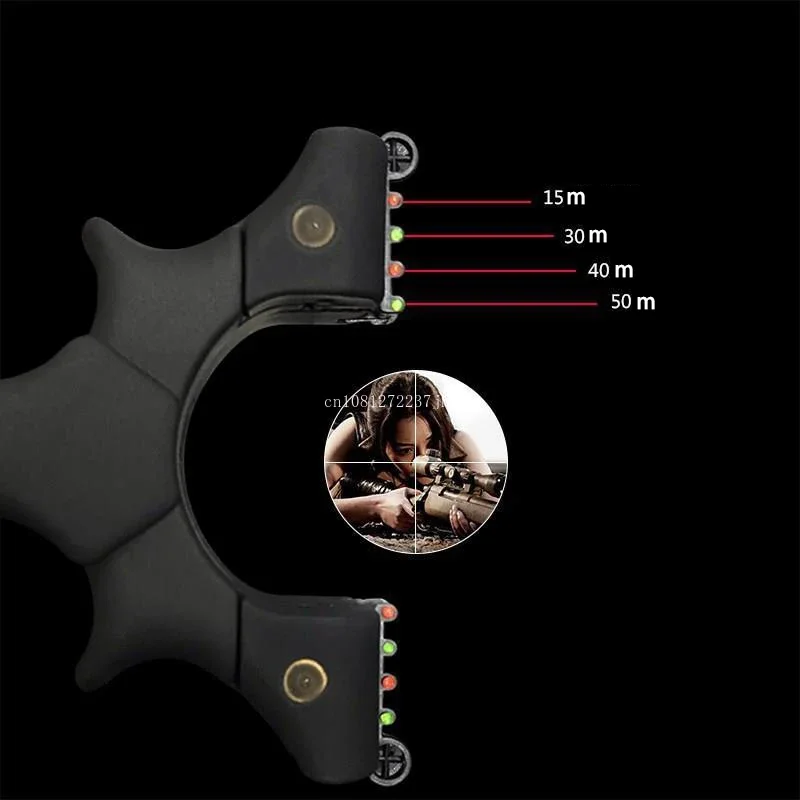 Outdoor Precision Shooting Slingshot 4 Series Sight Resin Integrated Slingshot Target Paper Steel Ball Flat Rubber Band Practice