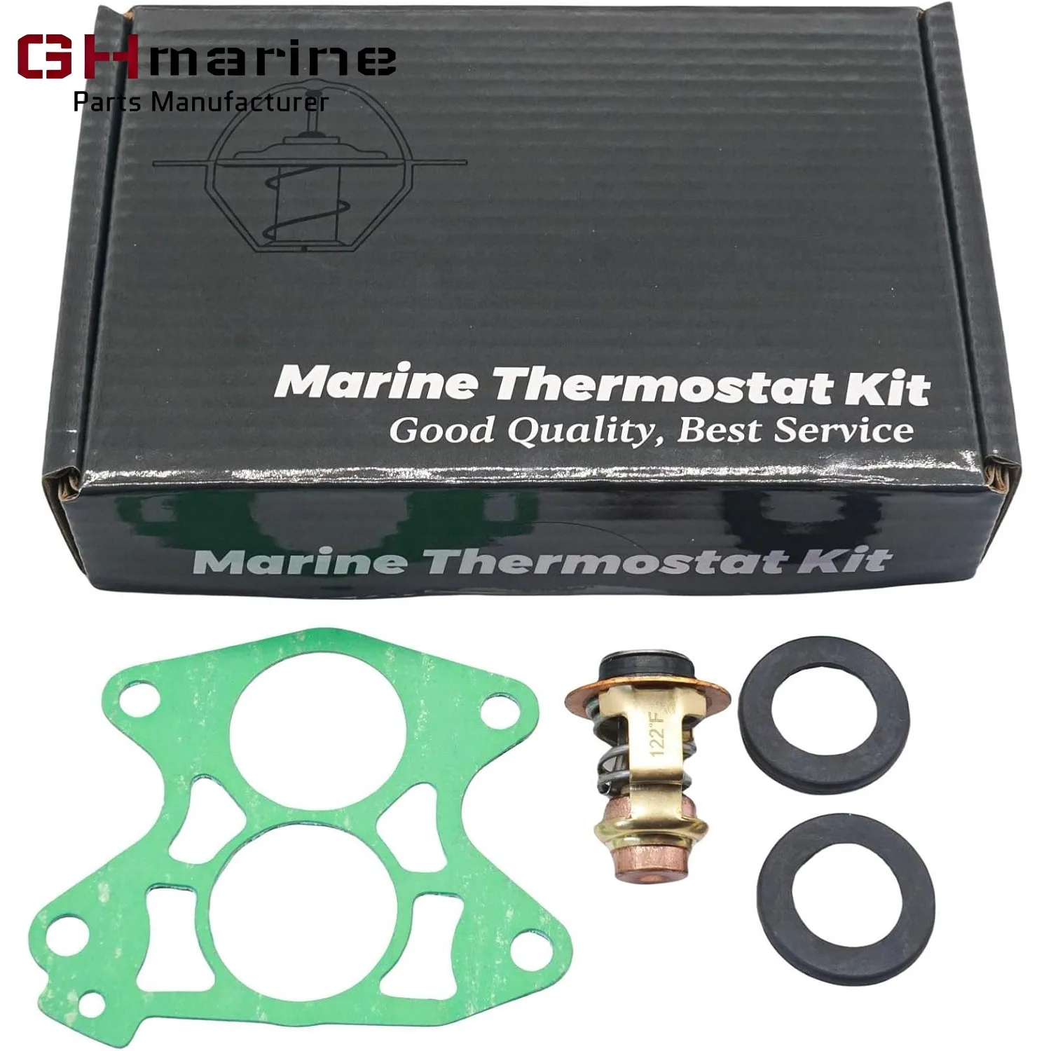 6E5-12411-30 Thermostat Repair Service Kit for Yamaha 2 Str 75 90 100 115 130 150 175 200 225 250HP Outboard 688-12411 688-12414