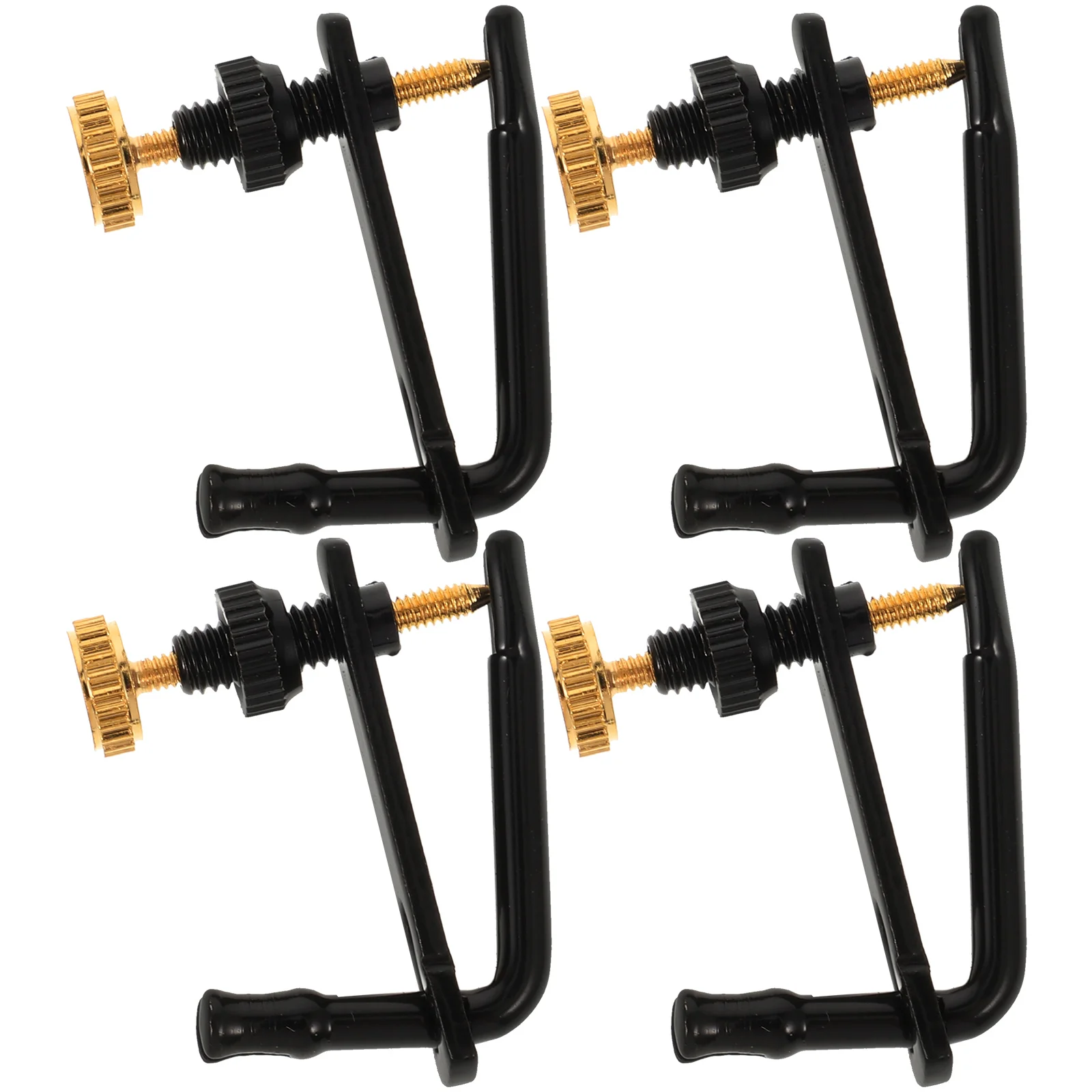 

4pcs Violin 4 4 Black Gold Metal String Adjusters Replacement Parts Fine Tuners for Musical Violin String Fine Tuners Instrument
