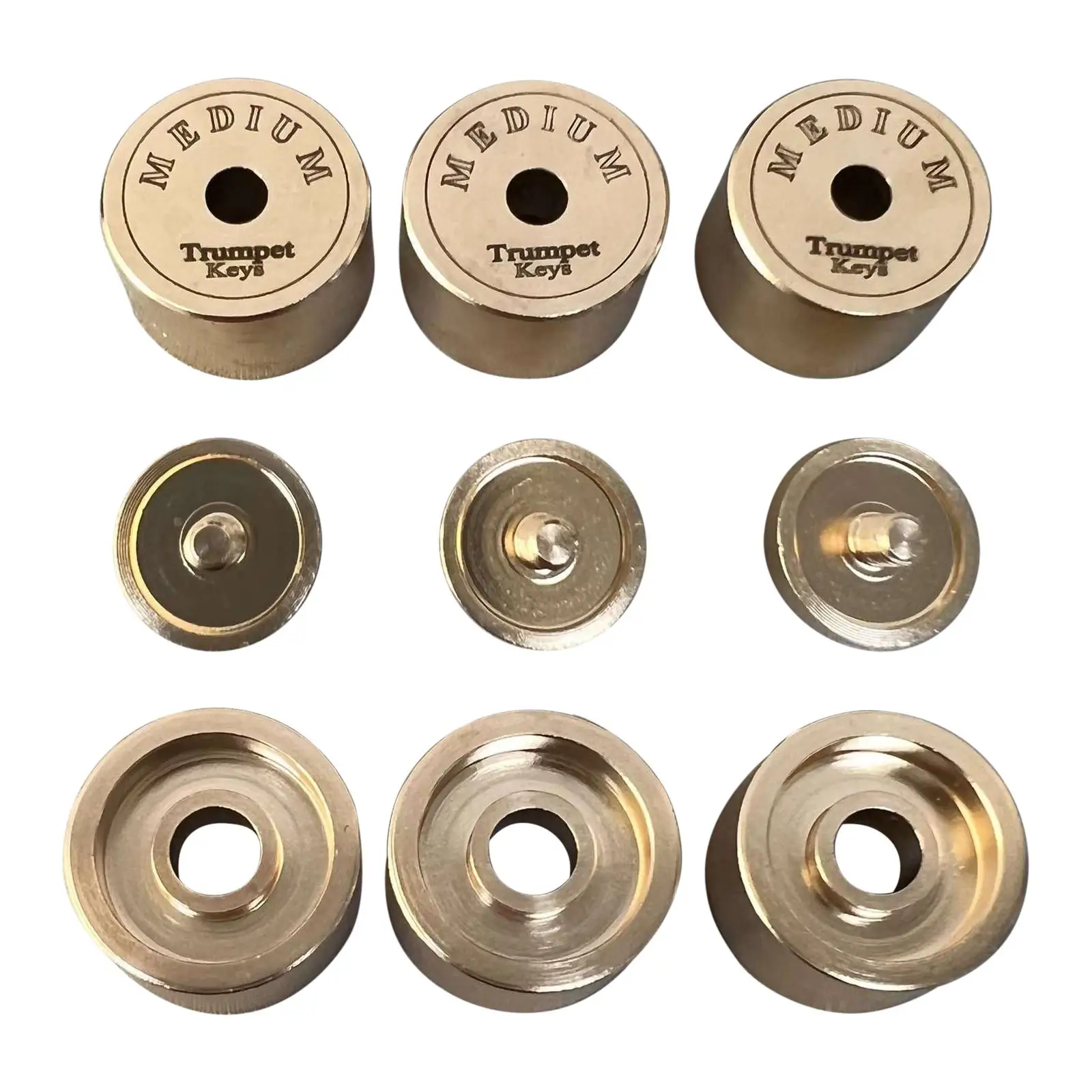 9x Trumpets Valve Caps Trumpet Module Repair Part Instruments Accessories Sound Bach Caps for Replacement Parts Spare Parts