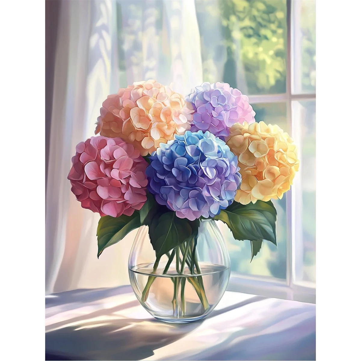 2D flat Rectangle Diamond Wall Art, Long Strip Interior Decoration, Popular Holiday Present, Practical Souvenir and Nice Decor for Long Corridors