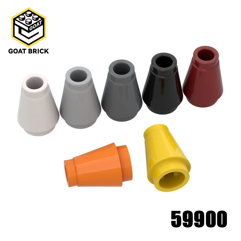 

10PCS MOC 59900 Cone 1x1 Top Groove Brick High-tech Changeover Catch for Building Blocks Parts DIY Educational Tech Parts Toys