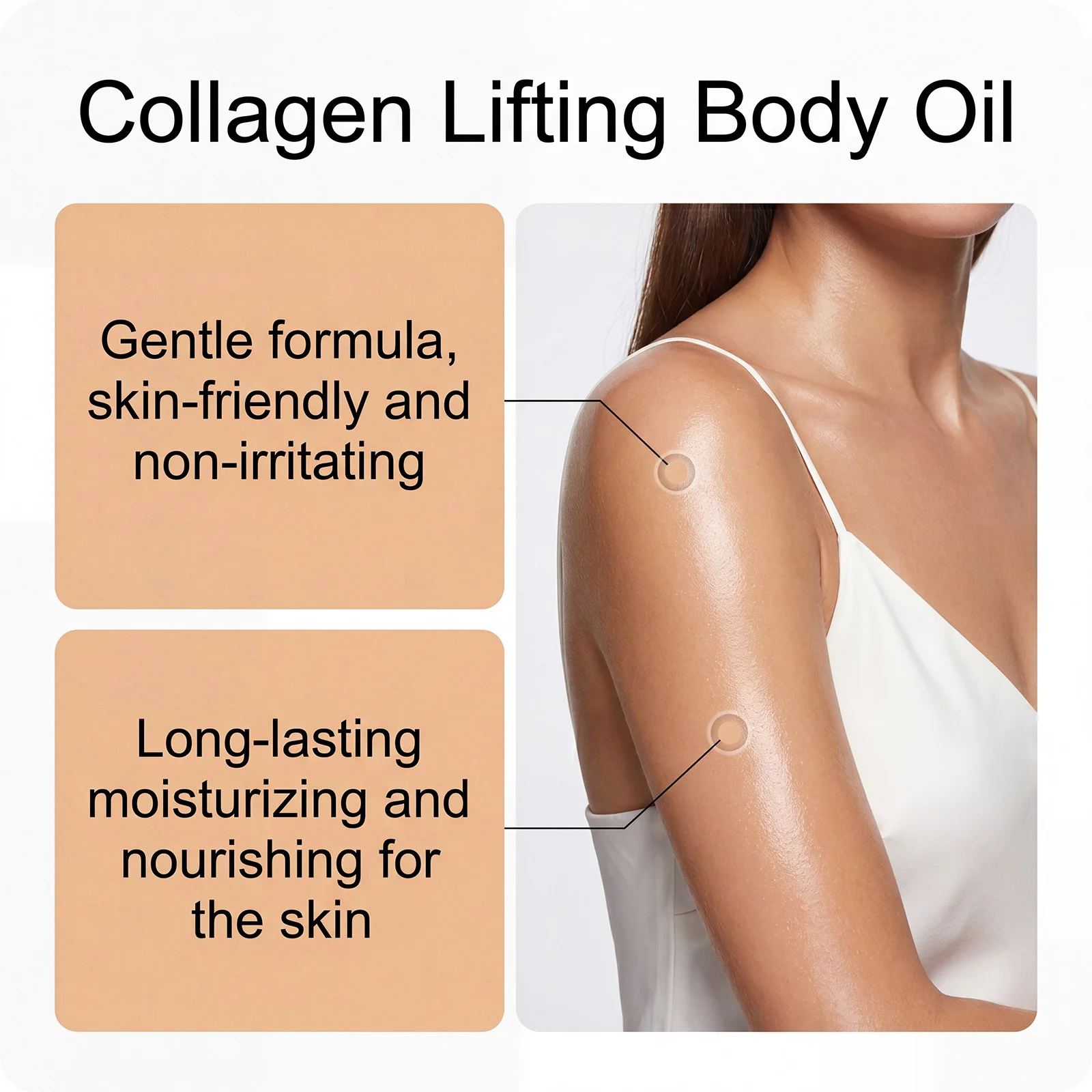 Collagen Body Oil Firming Lifting Boost Skin Elasticity Deep Moisturize Nourish Reduce Skin Dryness Non Greasy Firming Body Oil