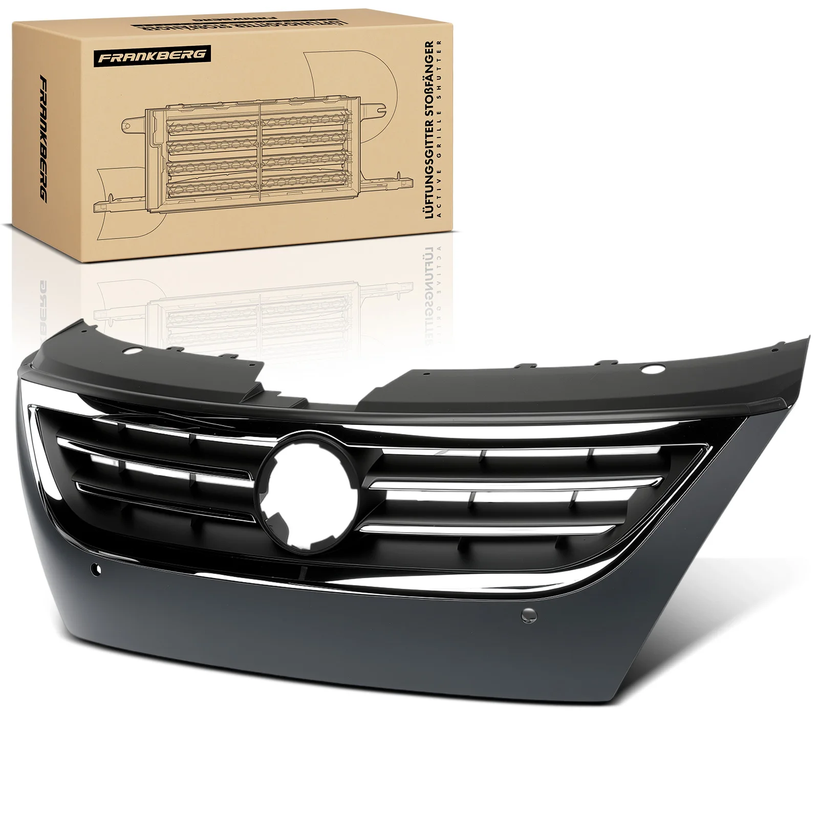 Frankberg 1x Grille Radiatorrooster Voorzijde voor VW Passat CC 357 1.4L 2008-2012 VW1200145 3C8853651QGRU