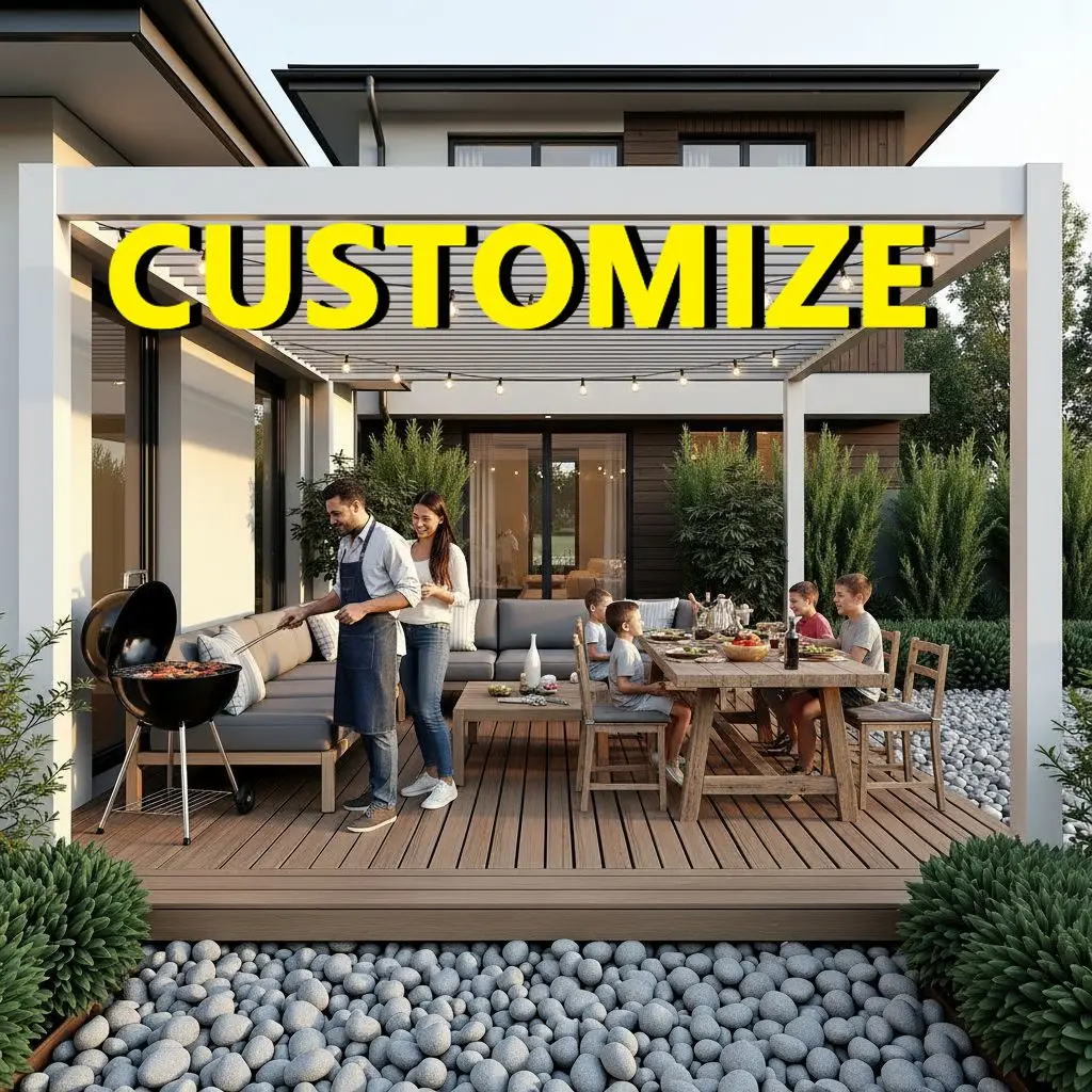 Any Size Custom Multifunctional Tempered Glass Gazebo Aluminum Framework Outdoor Garden Shelter Illumination Equipped Four Seaso