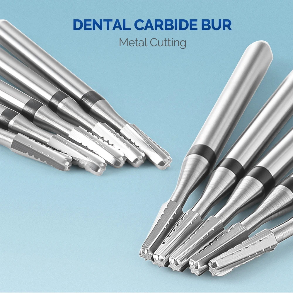10 teile/schachtel Dental Hartmetall Bohrer Metall Schneiden 1,6mm FG1957/FG1958 Für High Speed Handstück Zahn Restaurierung AZDENT – Detail 2