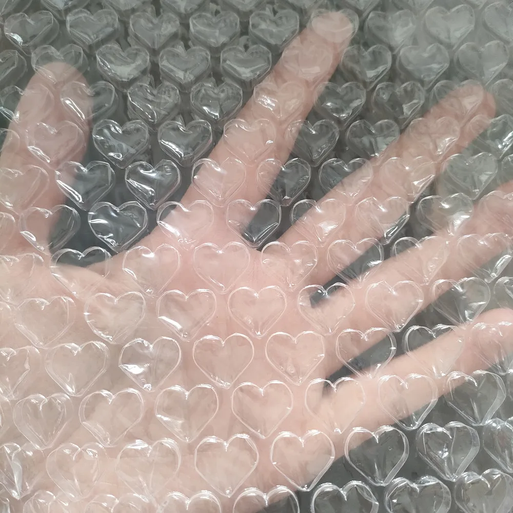 20cmx8meters/roll Clear Love Heart Air Bubble Film for Bubble Wrap for Packing Mailer Transparent Shockproof Shipping Supplies