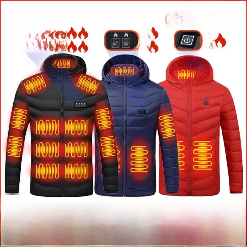 

Smart Heating Winter Cotton Jaet Hooded Outdoor Thermal Full Body Constant Temperature Heating Cotton Clothes