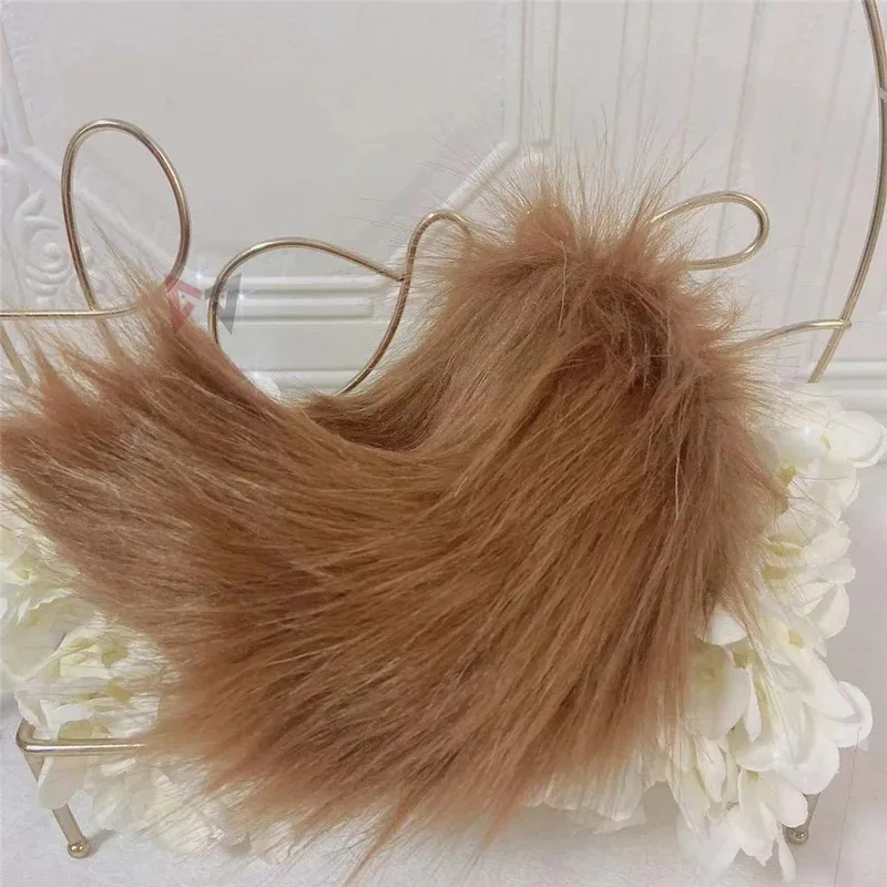 Nuove corna di cervo orecchie cerchio per capelli copricapo orecchini a campana coda accessori per costumi di Natale per ragazza donna lavoro manuale