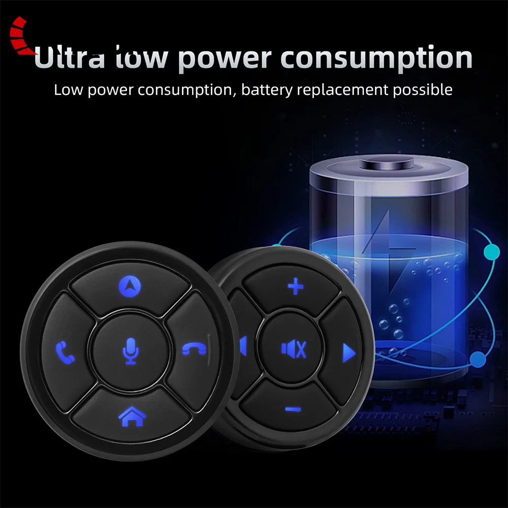 

10 Keys Blue Light Wireless Multi-function Steering Wheel Remote Control Button Multimedia Control for Android Car Radio DVD GPS