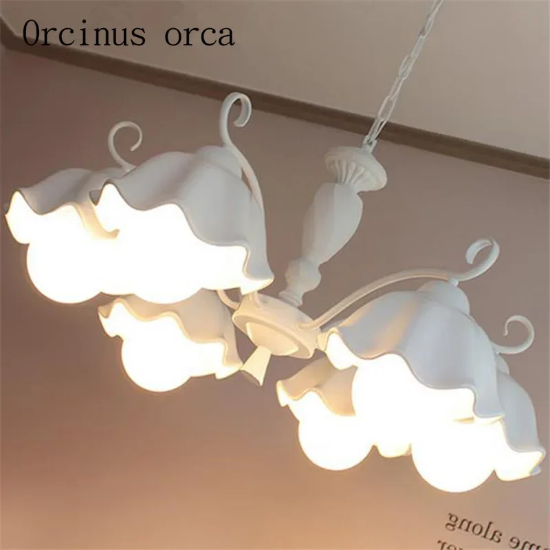 Korean chandelier ceramic garden children's room Nordic modern minimalist living room dining room kitchen lamps image 3