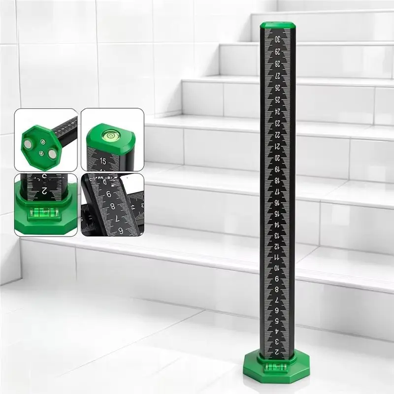 ABWZ-Contour Ruler Positioning Level Ruler Special Ceiling Leveling Ruler Household Tilefloor Laying Construction Tool 30Cm
