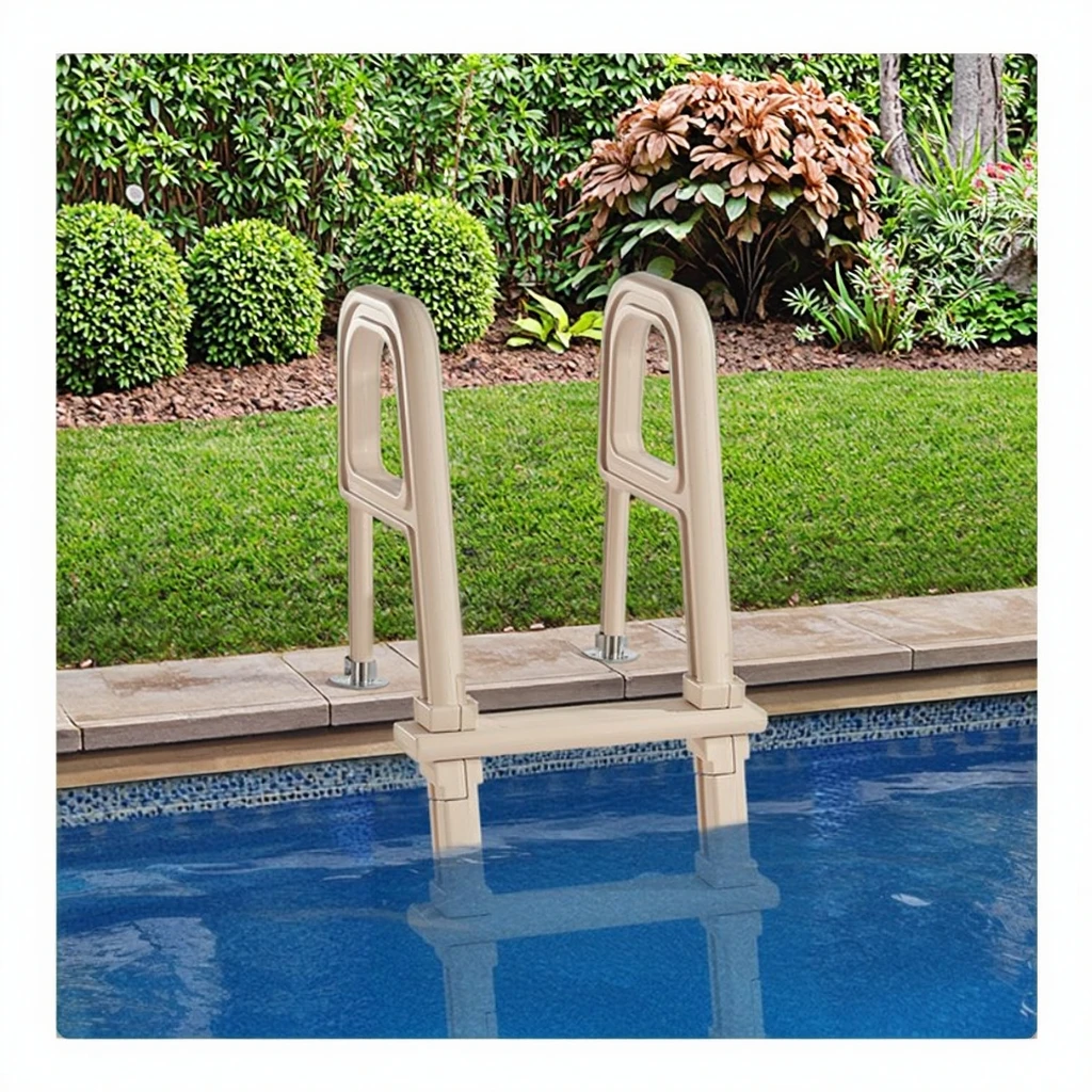 

Robust 5-Step Inclined Pool Ladder with 2 Handrails for Pools 1219.2-1371.6mm