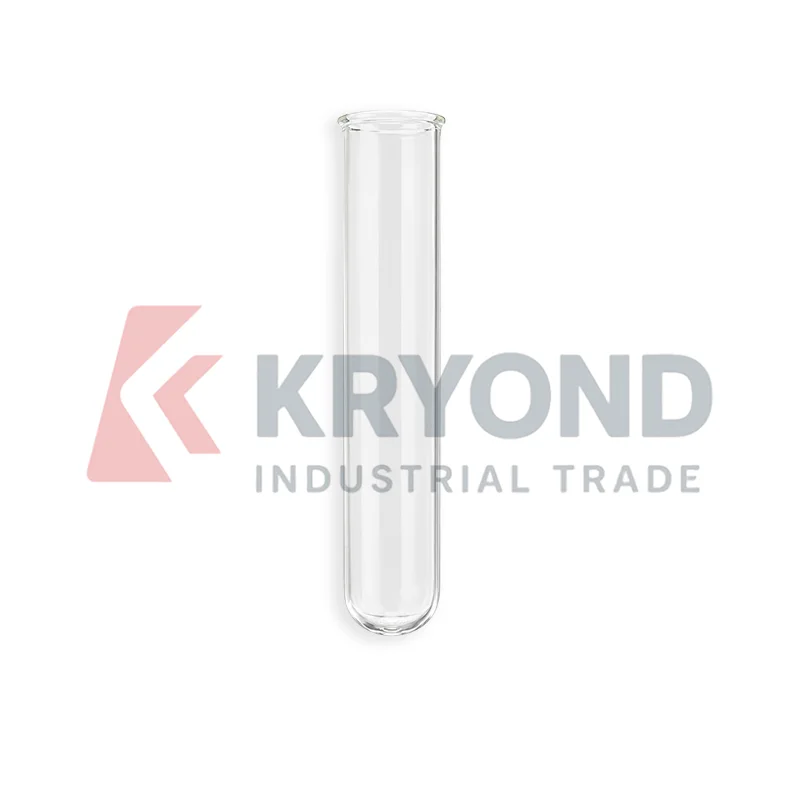 High Borosilicate Glass Inverted Test Tube Round Bottom 40mm Diameter 225mm Length Thick Wall Research Use Application Pack Set