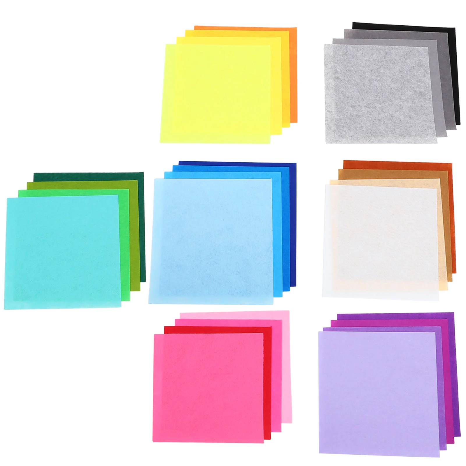 

28Pcs Nonwoven Fabric Sheet Multicolor Premium DIY Craft Material 30x30cm for Sewing Cutting Painting Gluing Nonwoven Fibric