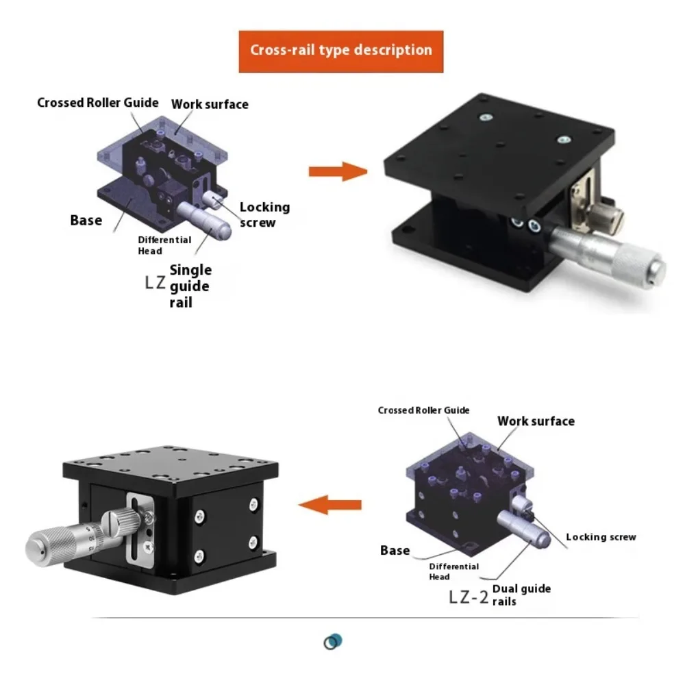 High Precision Manual Z-Axis Lifting Platform – Optical Displacement Adjustment Slide Stage LZ40/60/80/90/125-2