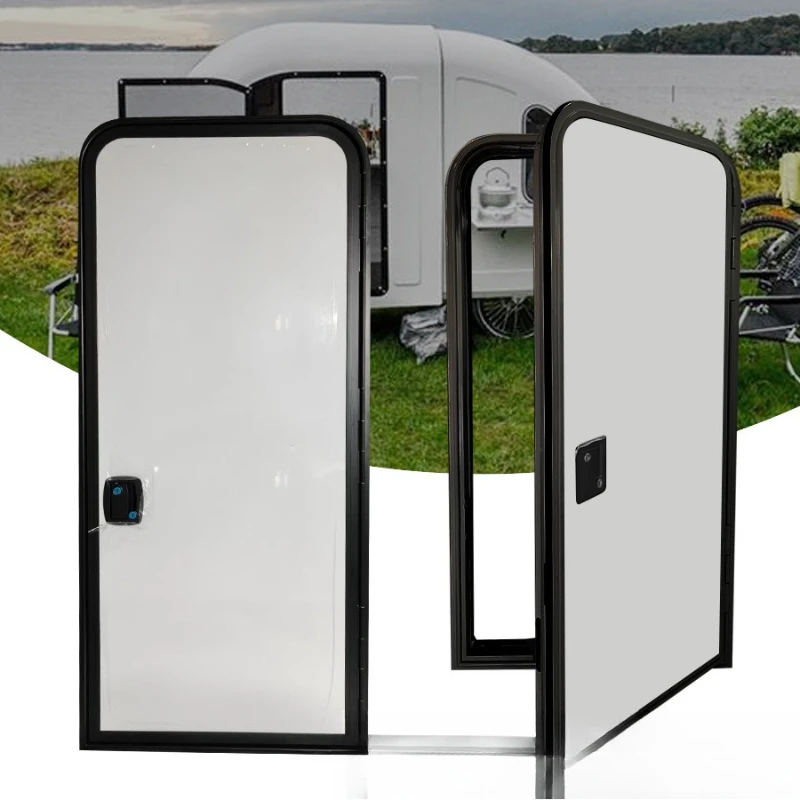 

RV exit door, trailer RV door 1200x620mm aluminum door, general exterior trim for recreational vehicles