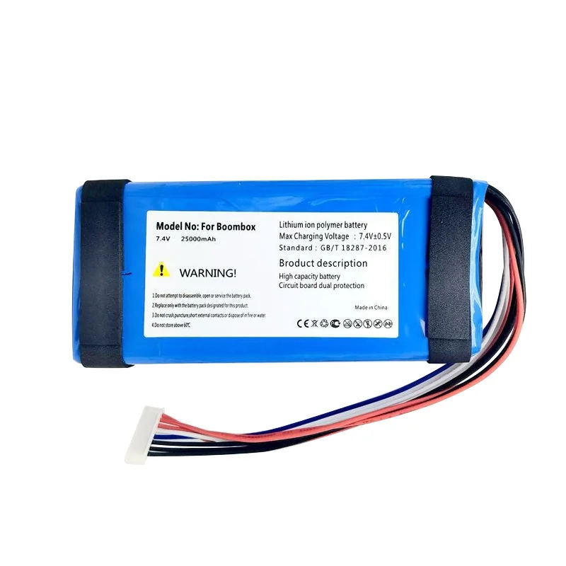 Replacement Li‑ion Battery 7.4V 10000/25000mAh GSP0931134 01 For JBL Boombox 1 Player Speaker Pack Long Service Life