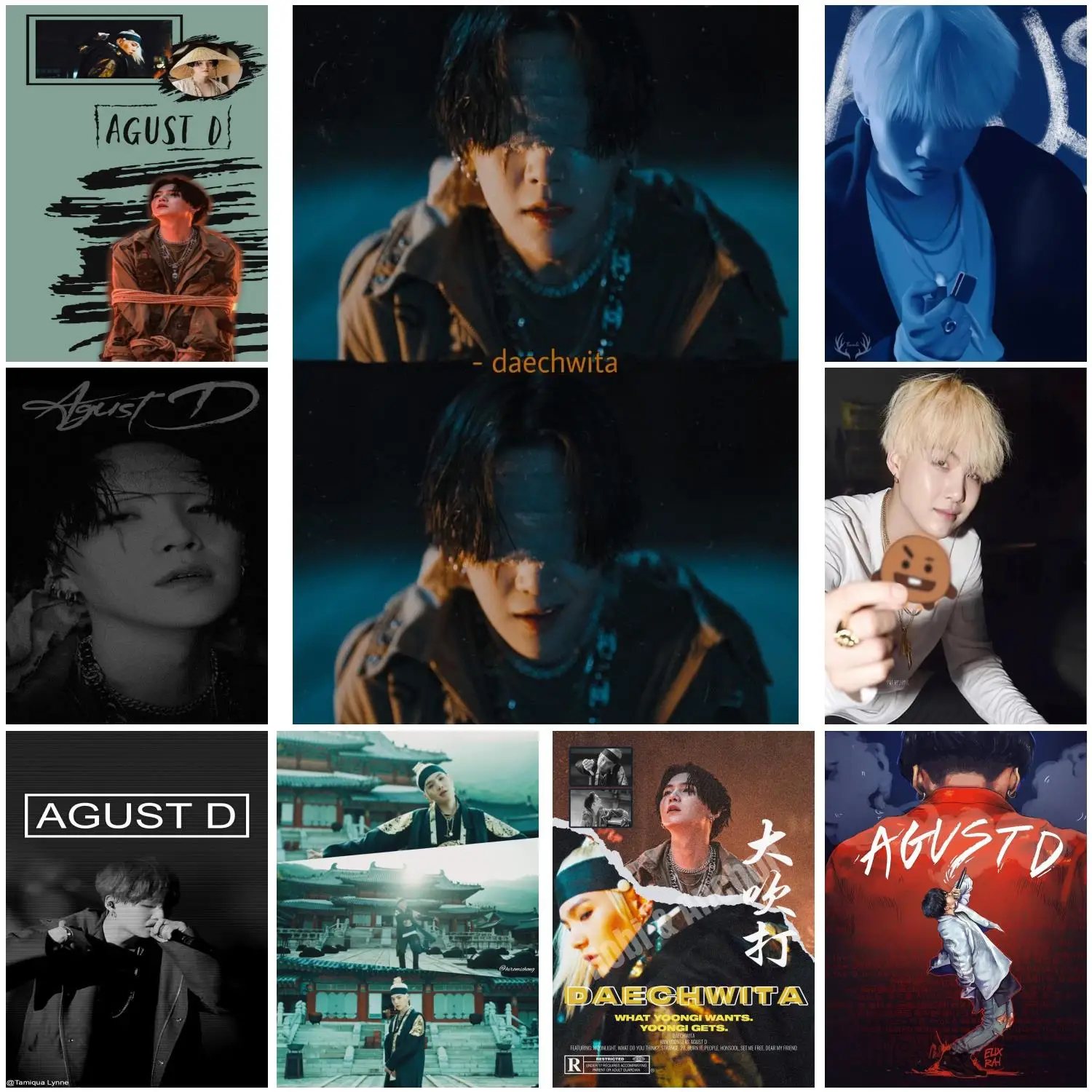 

Agust d плакат декоративной живописи холст постер подарок настенное Искусство гостиная постеры спальня живопись