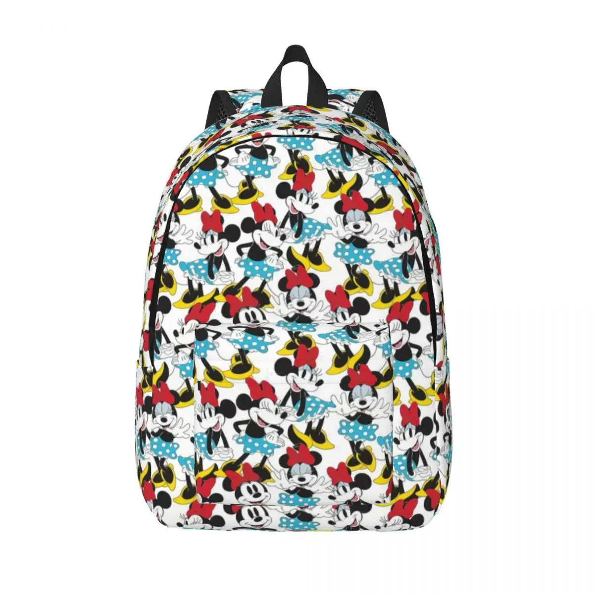 Sac à dos personnalisé Minnie Cartoon pour ordinateur portable, sac à livres de base pour l'école, les étudiants, les femmes et les hommes