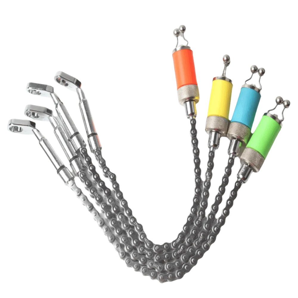 Durable Steel Bite Alarm Anti-corrosion Soft Chain Bite Wiggler Bobbin Bite Alarm Hanger Bite Detection