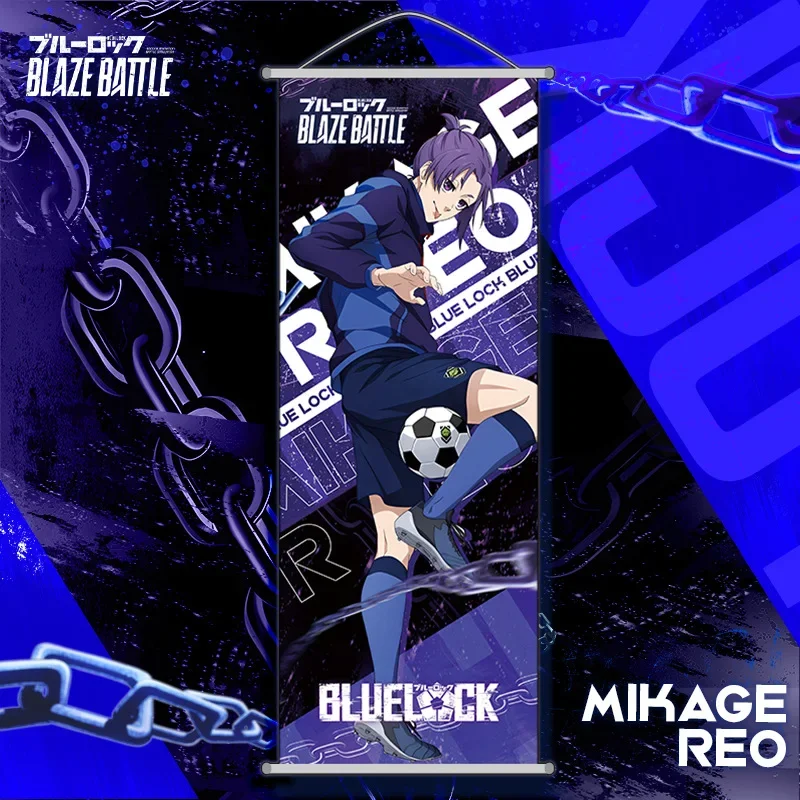 BLUE LOCK Wandrolle Lange Rolle Tapete Cartoon Bachira Meguru Poster Anime-Merchandise Urlaubsgeschenk Trendiges Sammlerstück