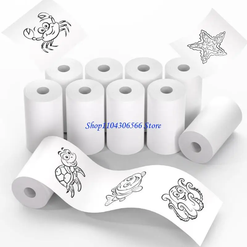 

02DD Thermals Printer Paper For DIY Labels 20Rolls 57mm Size Safe NonToxic BPAFree
