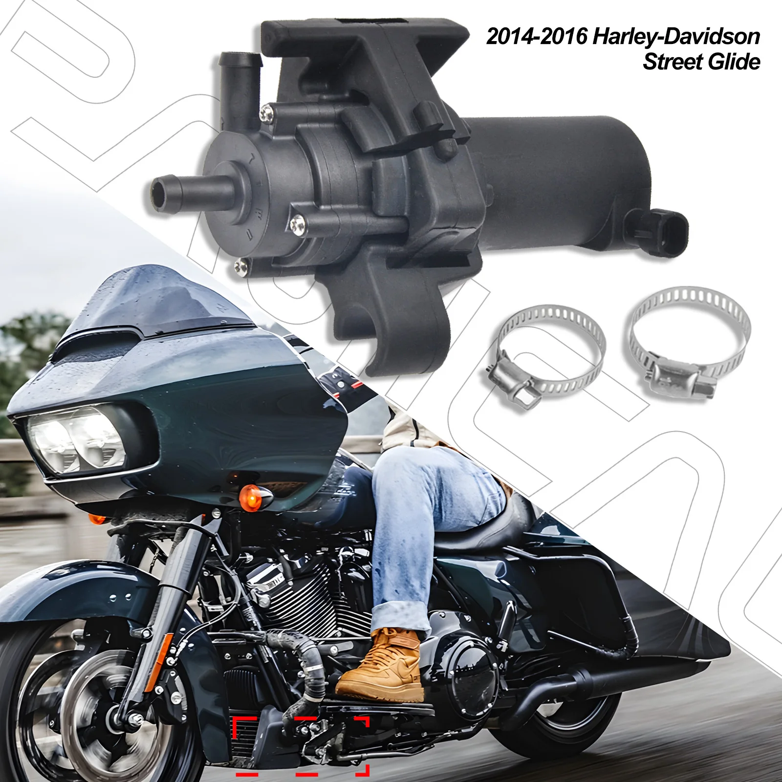 

Motorcycle Cooling Water Pump For Harley-Davidson Water Cooling Water Tank Cooler Motorbike Accessories Harley Engine Radiator