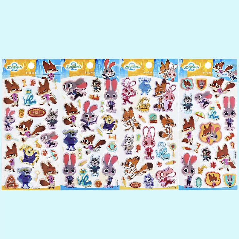 

Новая наклейка Disney Zootopia, креативная мультяшная 3D рельефная наклейка, ручная работа, чехол для компьютера, телефона, Ccd, украшение, подарок для друга