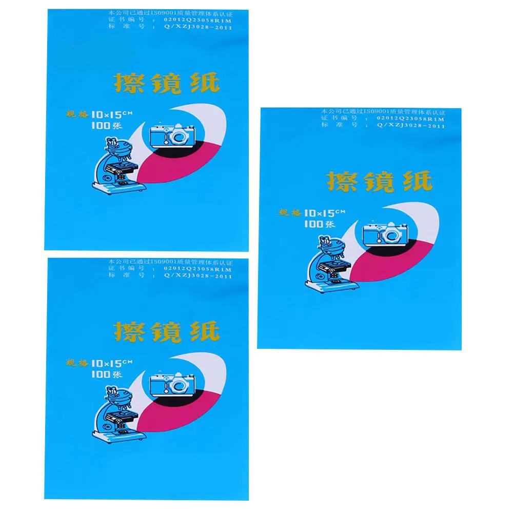 

300Pcs Microscope Cleaning Paper Simple Generous Design Ultrasoft Tear Resistant Lens Cleaning Tissue for Camera Microscope