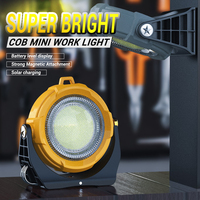 C5 Led Long Life Lighting Lamp Multi-Functional Cob Portable Lamp Solar Rechargeable Torch Tail Magnetic Tent Light Flashlight
