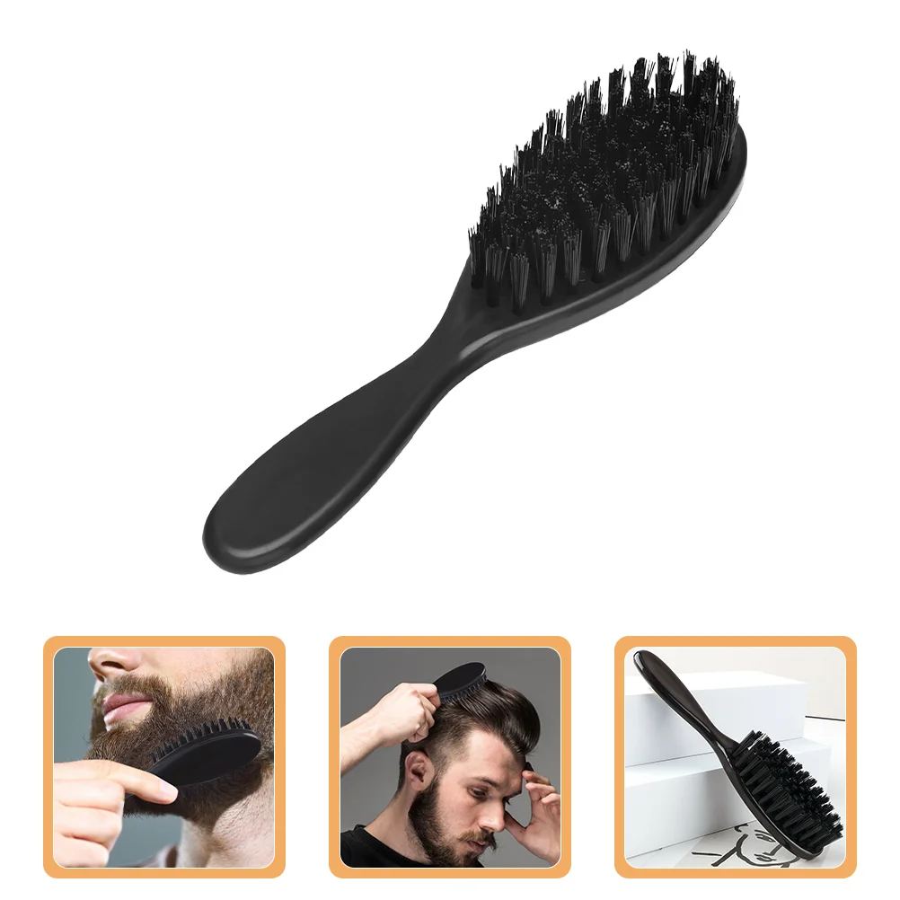 Pettine per capelli da uomo Spazzole per barba Spazzola per capelli per ricci da viaggio Barbiere morbido da uomo Levigante