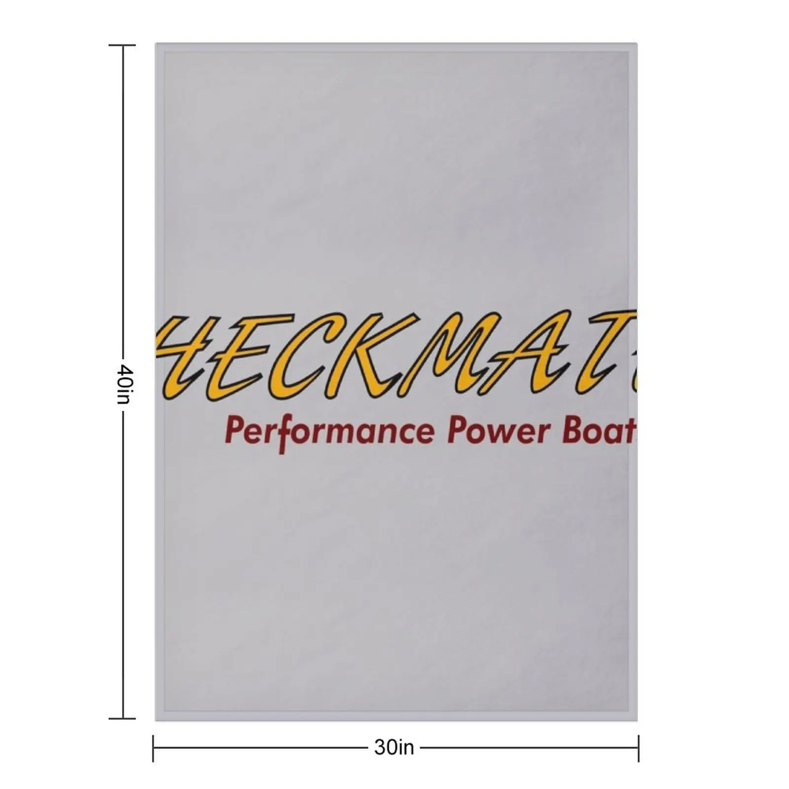 Checkmate Performance Power Boats Throw Blanket Decorative Throw Luxury Designer Softest Decorative Sofas Blankets