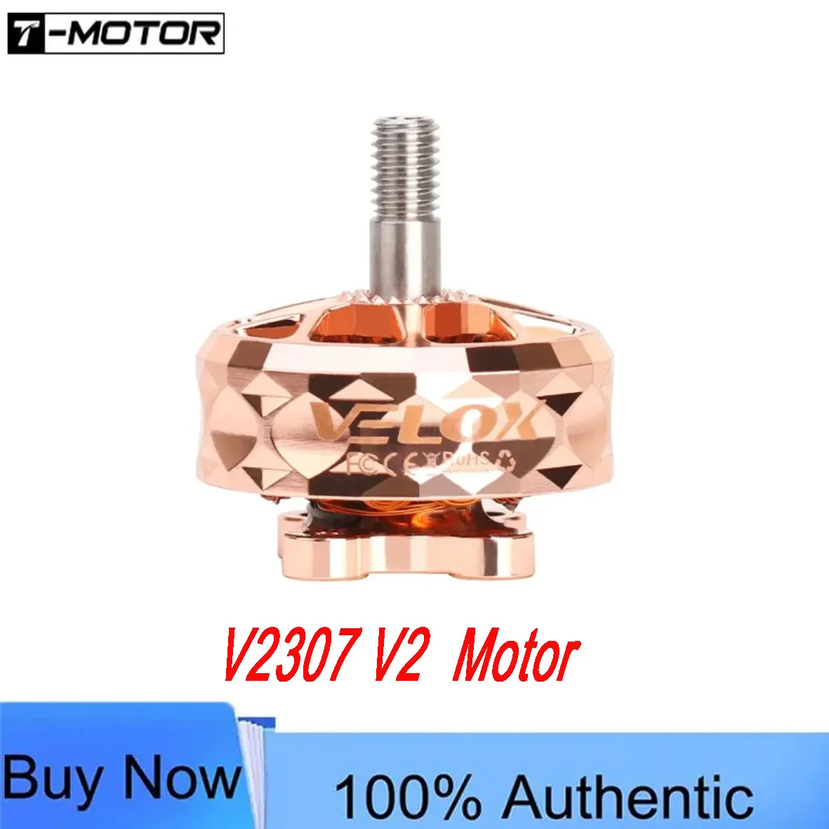 T-Motor VELOX VELOCE V2307 V2 1950KV 6S 2550KV 4S Brushless Motor W/4mmTitanium alloy shaft 5inch propeller for FPV Racing Drone
