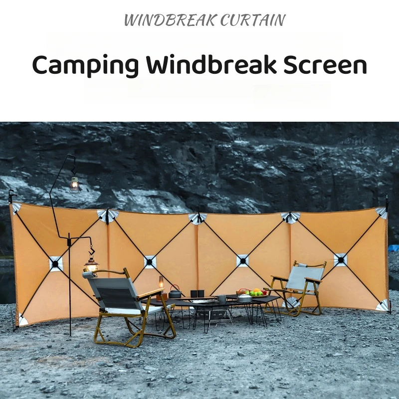 

Outdoor Camping Windbreak Screen Large Tarp Windscreen Shelter Picnic Beach Windbreak Folding Tarp Sunshade Windshield New