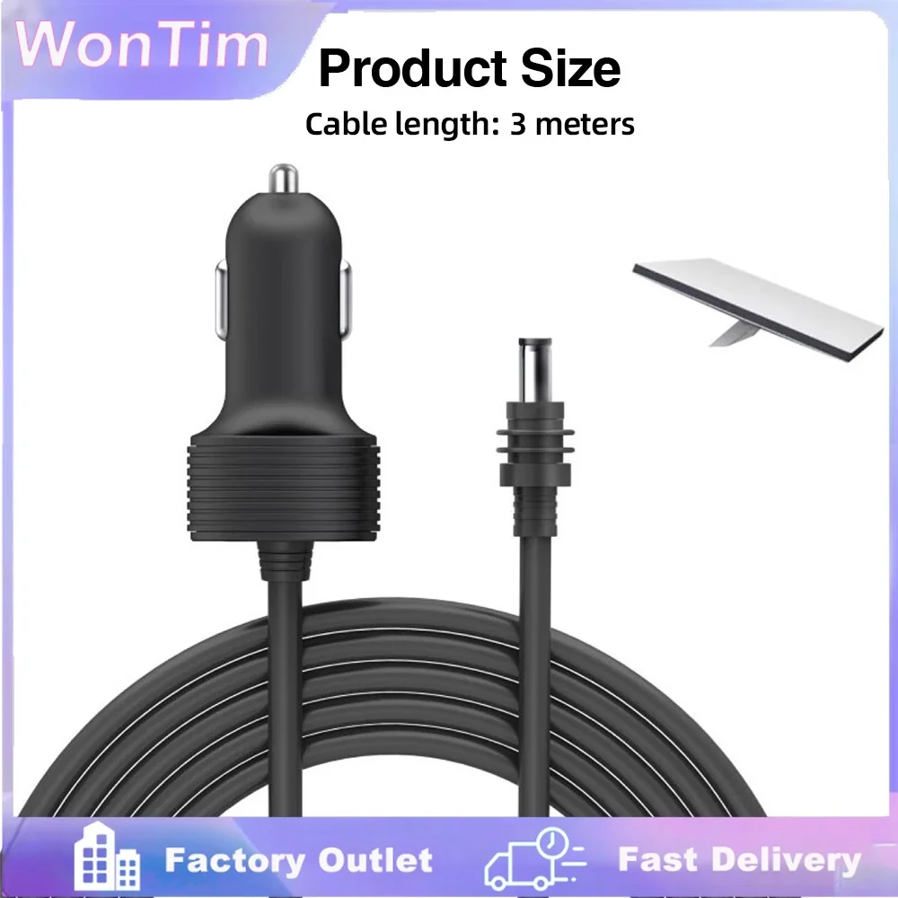 3 IN 1 DC Car Power Cord for Starlink Mini Cigarette Lighter 12V-48V Plug and Play for Car RV Boat 3M / 5M Cable Car Accessories