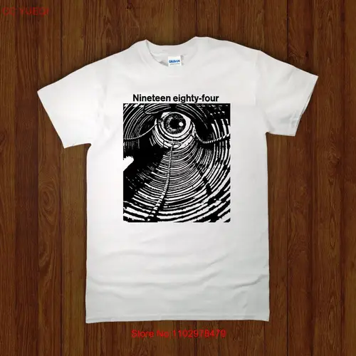 1984 GEORGE ORWELL 셔츠 화씨 451 레이 브래드버리, 공상 과학 디스토피아 책 티