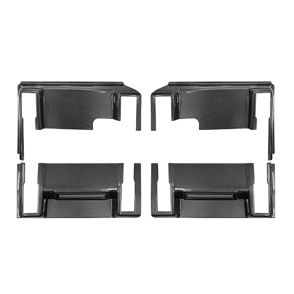 Car Seat Bottom Protective Cover Plate Fit for ZEEKR 9X 2025 2026 Carbon Fiber Pattern Modified Protective Plate Anti Stepping