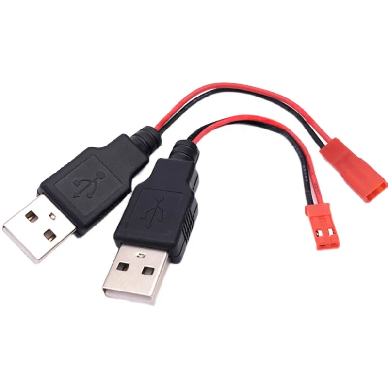 1/5/10Pcs/lot RC USB Charging 3.7V Lithium Battery Charger Cable USB Male to JST 2P Male/Female Plug for RC Drone Quadcopter