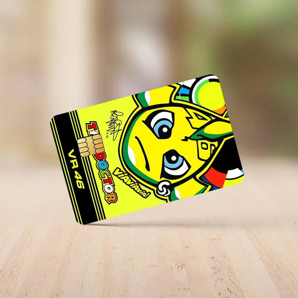 R-Rossi Cool 46 Credit Card Stickers Skin for Bank Debit Decorative Protection 4PCS Anti-scratch Waterproof