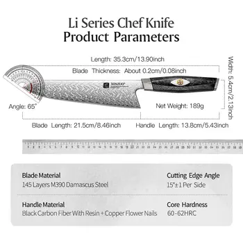 Profesionální kuchařský nůž XINZUO 8,46 10 nejlepší prodej nože xinzuo - №8