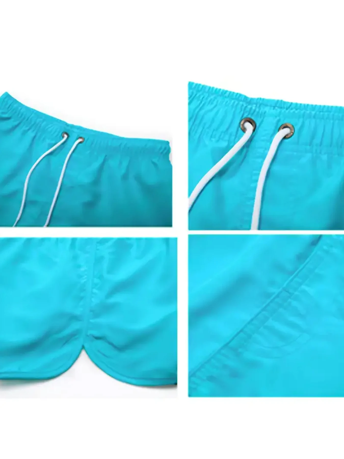 Pantaloncini da spiaggia da uomo ad asciugatura rapida Pantaloncini da surf sportivi con tasca con coulisse e design alla moda con stampa POMA