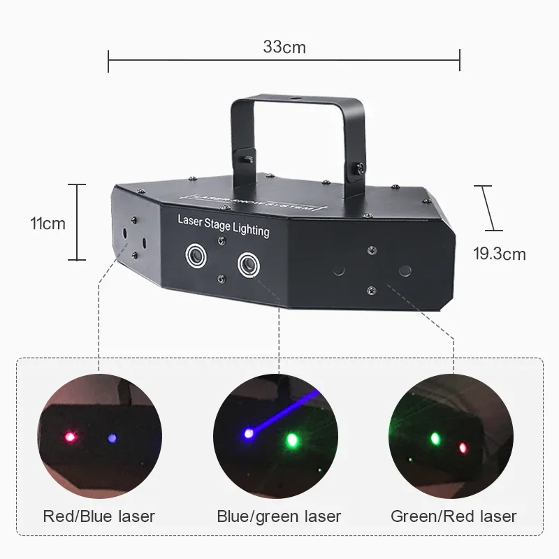 Proyector láser de haz de luz RGB programable, dispositivo Popular para fiesta, discoteca, Galaxia, navidad