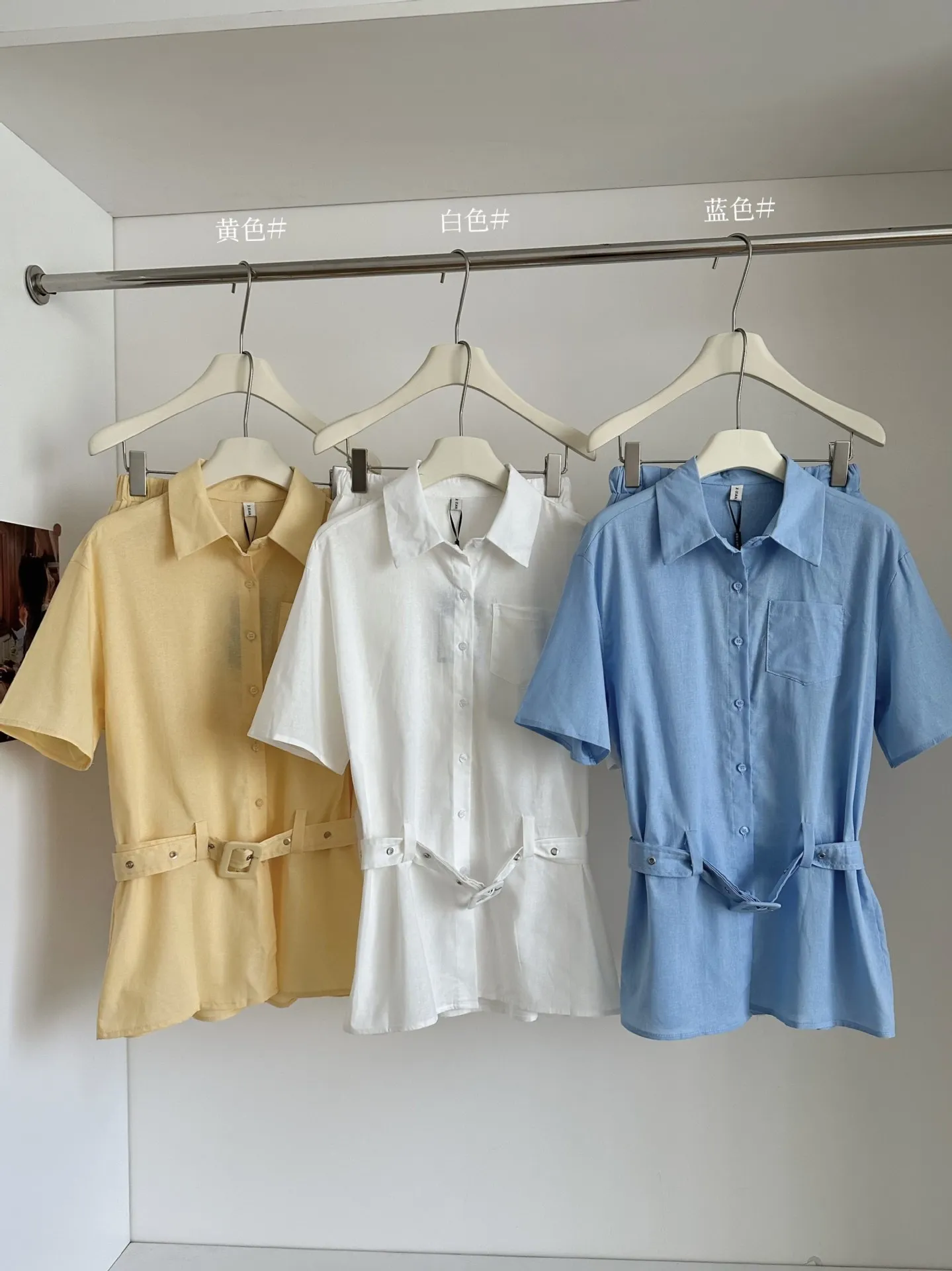 مجموعة أزياء صيفية رغبة نقية لعام 2025 تصميم نسائي غير منتظم بأكمام قصيرة + تنورة على شكل حرف a طقم مكون من قطعتين