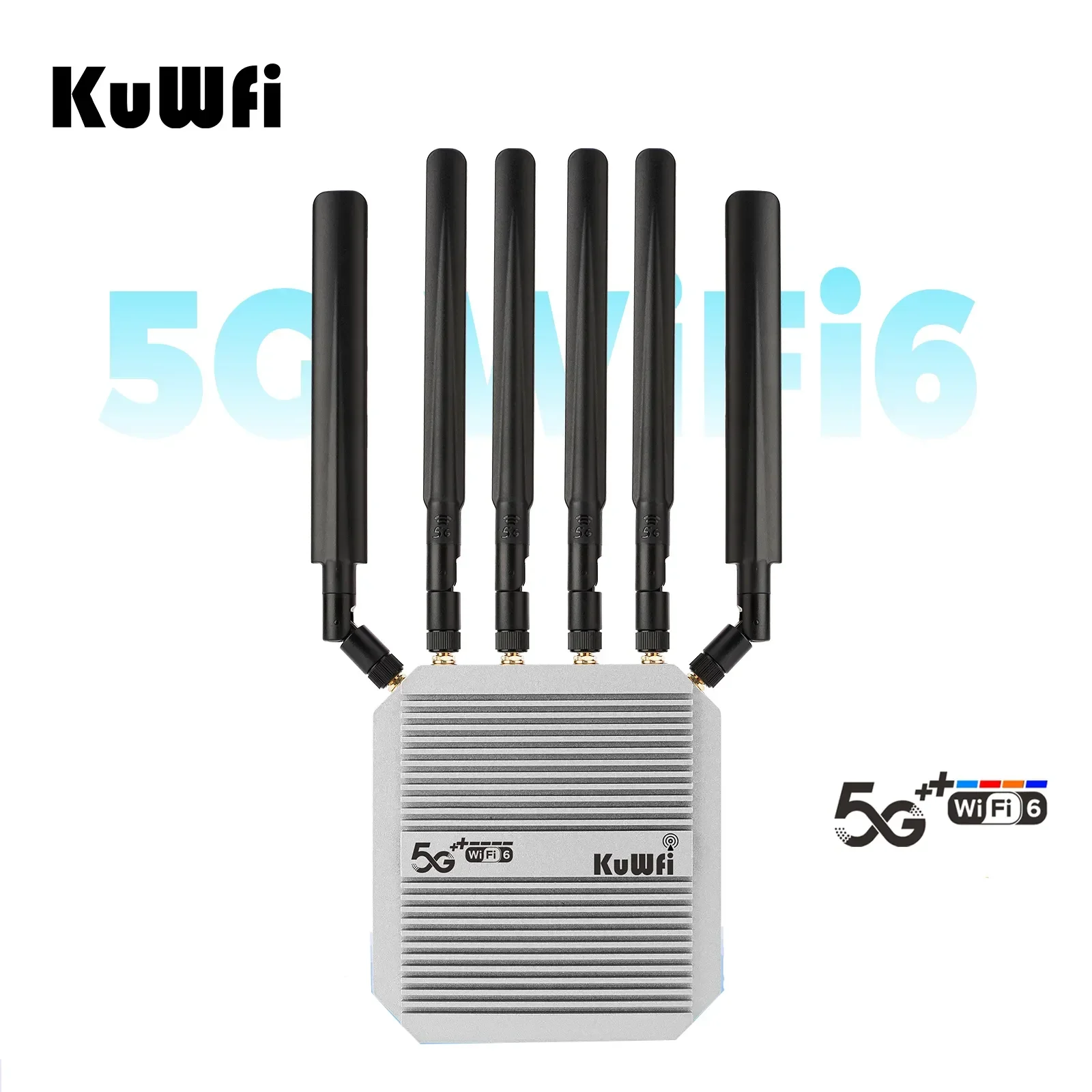 sdx75 5G Modem KuWFi  gigabit dual band 3000Mbps NSA/SA 360 wifi enrutador outdoor 5g wifi cpe router with 2 sim card slot